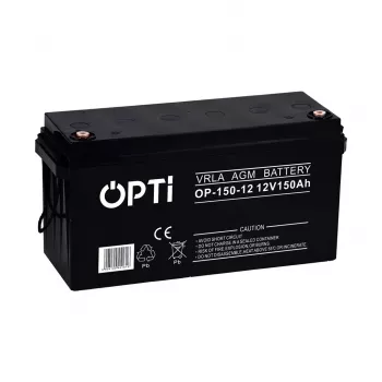 Agm Opti 12V 150 AH Vrla akku