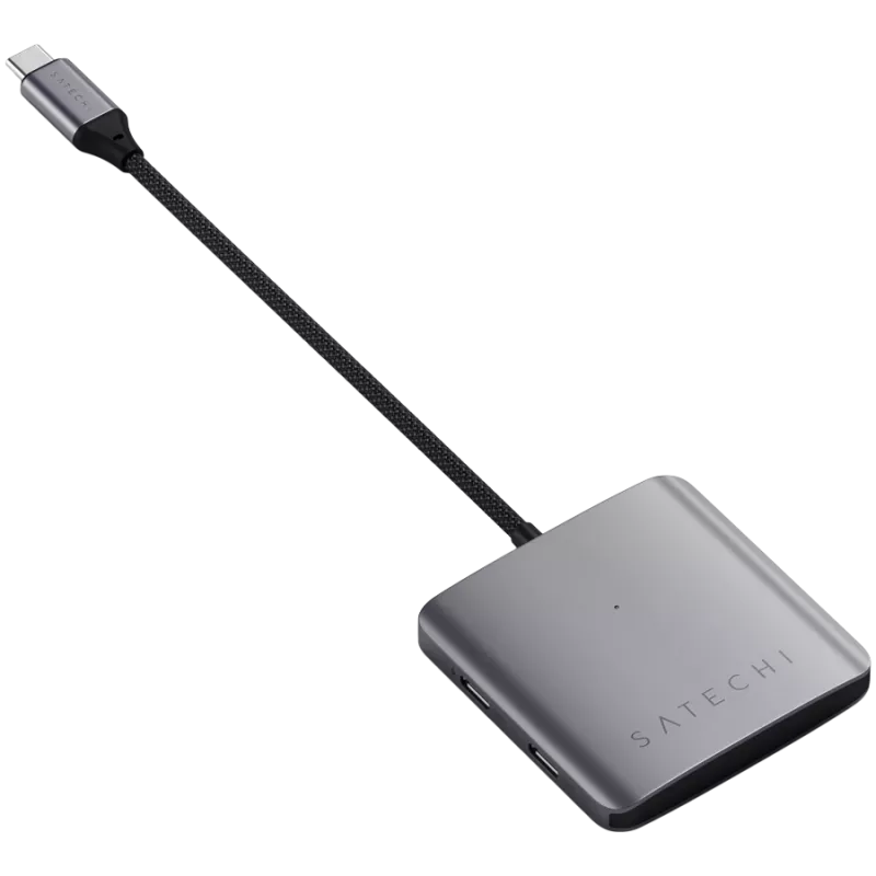 Satechi-keskitin Power Delivery -tuella, 4 x USB-C 3.2