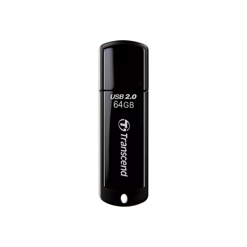 USB-muistitikku Transcend JetFlash 350 64GB, USB 2.0, musta