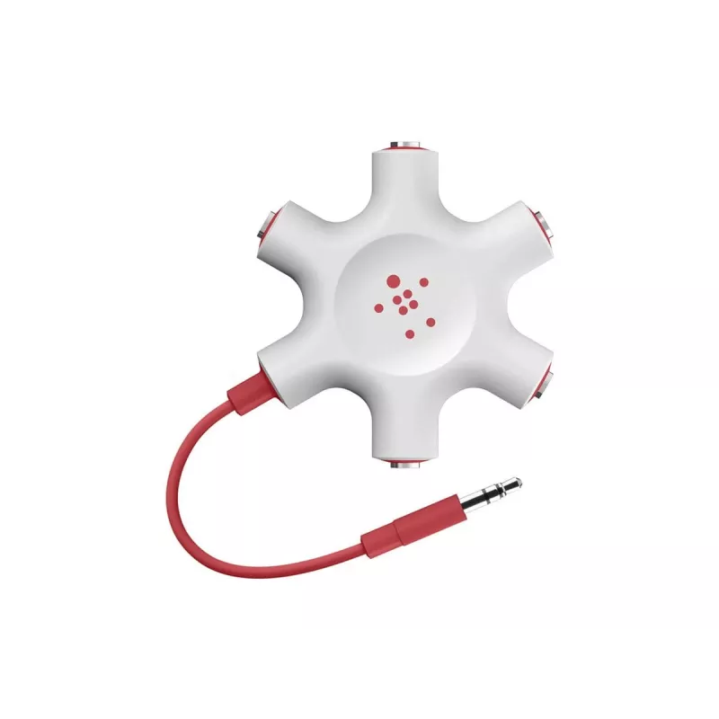 Belkin F8Z274BT - vihreä - valkoinen - 1x 3,5 mm - 5x 3,5 mm - uros - naaras