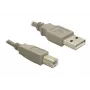 USB-kaapeli DeLOCK 82215 1,8 m USB A USB B harmaa