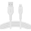 Kaapeli Belkin Cbl Scicone USB-A LTG 2M blc valkoinen USB A USB C Lightning