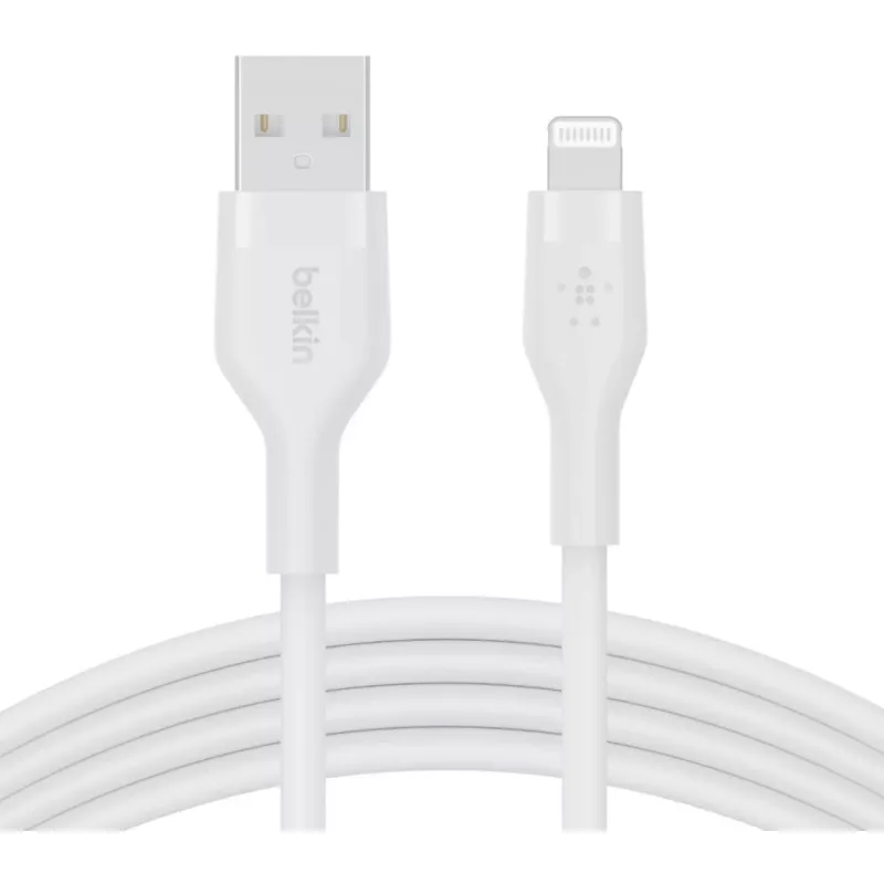 Kaapeli Belkin Cbl Scicone USB-A LTG 2M blc valkoinen USB A USB C Lightning
