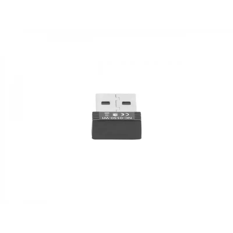 Lanberg NC-0150-WI Nano USB WiFi -sovitin N150, 150 Mbit/s, 1 sisäinen antenni, musta