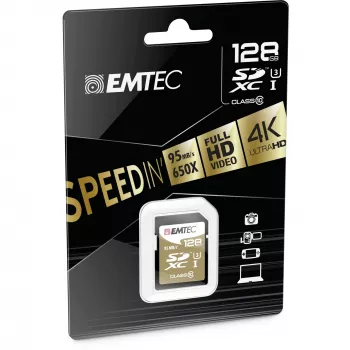 Emtec SDXC 128 GB Class10 Speedin 128 GB SDXC Class 10 muistikortti (ECMSD128GXC10SP)
