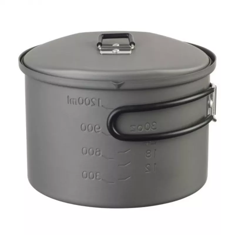 ESBIT PT1600HA retkeilyruoanlaittokattila 1,6 L alumiini, musta