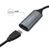 USB-C - USB-A ja HDMI 4K 30Hz -adapteri QOLTEC alumiinista