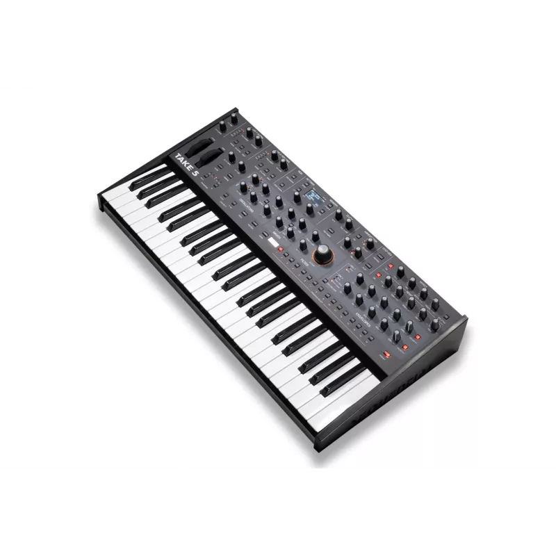 Analogi polyfoninen syntetisaattori Sequential Take 5 (SEQ 3500) – laitteistopoly-synth