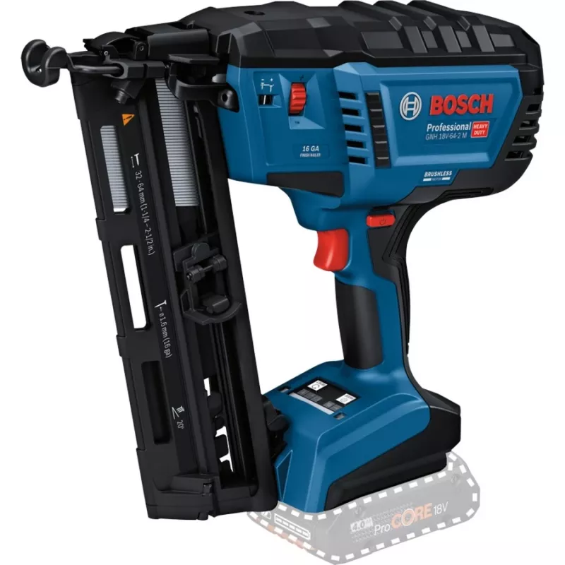 Akkukäyttöinen puunaulain Bosch GNH 18V-64-2 M Professional solo