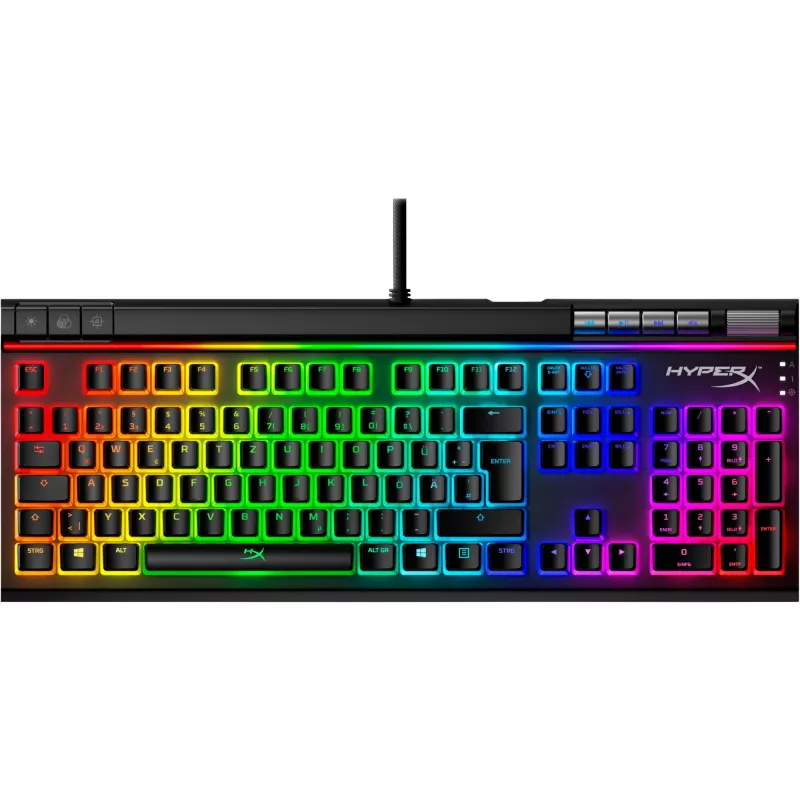HyperX Pudding Keycaps – täydellinen näppäinsarja – ABS – musta (DE-asettelu) – näppäimistön näppäinhatut – ABS – musta