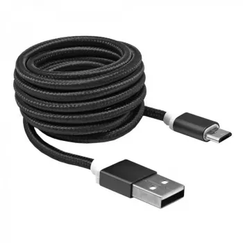 Sbox USB->Micro USB M/M 1,5 m USB-10315B musta