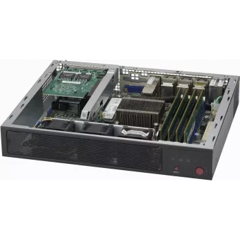 Supermicro SCE300 - rack - rack-asennettava - 1U - FlexATX - musta (CSE-E300)