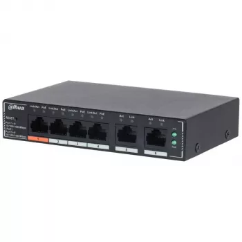 Dahua Technology SG4006P verkkokytkin hallittava L2 Gigabit Ethernet (10/100/1000) Power over Ethernet (PoE) musta