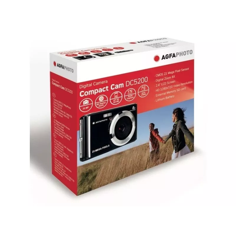 AgfaPhoto Compact DC5200 kompaktikamera 21 MP CMOS 5616 x 3744 pikseliä sininen (DC5200-BL)