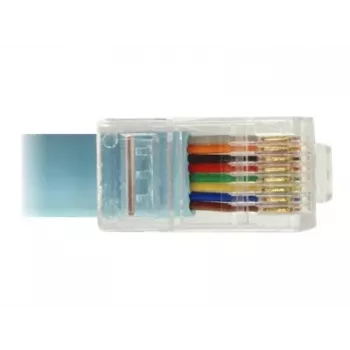 Delock USB 2.0 – RS-232-sarja RJ45 -konsolisovitinkaapeli, 3 m, sininen