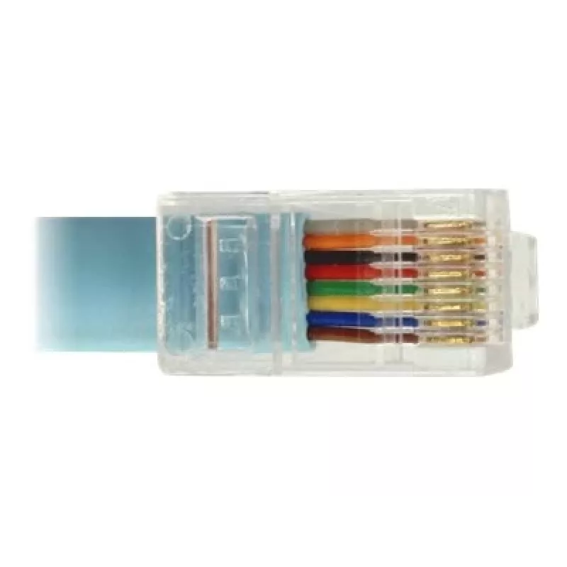 Delock USB 2.0 – RS-232-sarja RJ45 -konsolisovitinkaapeli, 3 m, sininen