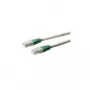 Wentronic Goobay CAT 6 crossover-patchkaapeli, S/FTP (PiMF), harmaa, vihreä, harmaa-vihreä, 5 m - LSZH halogeeniton, kupari (68463)