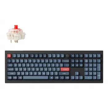 Keychron V6 Max mekaaninen täysikokoinen näppäimistö — RF Wireless + Bluetooth, RGB-taustavalo, musta/harmaa