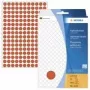 HERMA - pysyvästi kiinnittyvät tarrat - punainen - 8 mm pyöreä 5632 tarraa (32 arkkia x 176) (2212)
