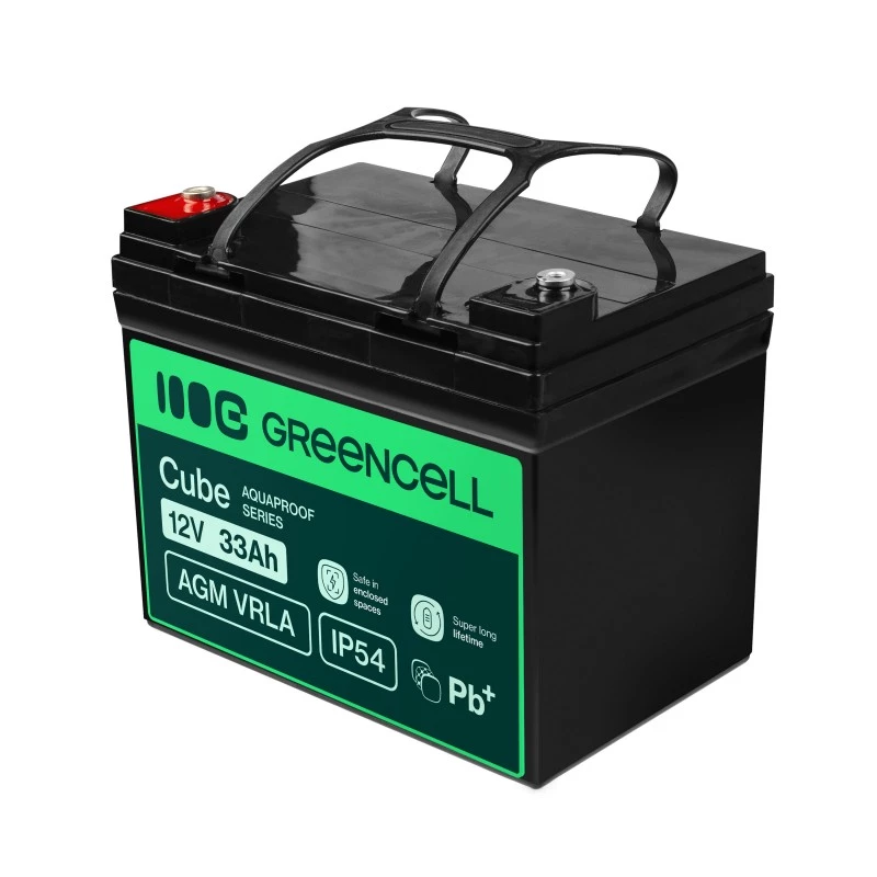 AGM VRLA -akku 12V 33Ah IP54