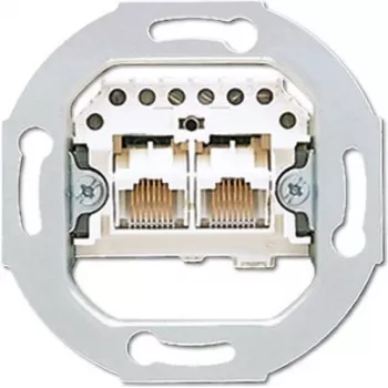 JUNG UAE 2X8 UPO 2 x RJ-45 harmaa pistorasia (UAE2X8UPO)