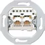 JUNG UAE 2X8 UPO 2 x RJ-45 harmaa pistorasia (UAE2X8UPO)