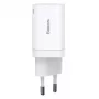 Baseus Super Si Pro -pikalaturi USB + USB-C 30W (valkoinen)
