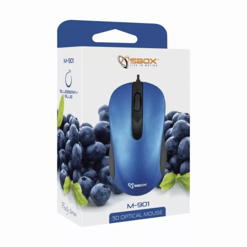 Sbox M-901 optinen hiiri sininen