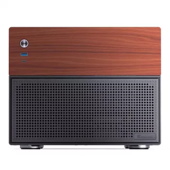Jonsbo N4 Microtower-kotelo musta tukeva teräs kompakti PC-kotelo