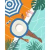 Maalaa numeroilla -sarja Ravensburger CreArt – Pool Time (maalaussarja, malli 25523)