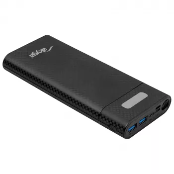 Akyga AK-BC-04 varavirtalähteen kotelo 20000 mAh, 8x 18650, 18W PD QC4+, USB-C, 2x USB-A, Lightning