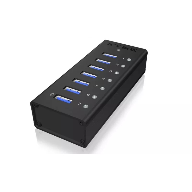 ICY BOX IB-AC618 USB 3.2 Gen 1 (3.1 Gen 1) Type-B 5000 Mbit/s musta