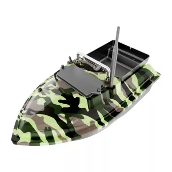 Syöttövene Flytec V050 12000mAh akulla, camo vihreä — kauko-ohjattava syöttövene