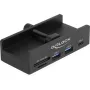 DeLOCK 64263 USB-keskitin Type-A 5000 Mbit/s musta