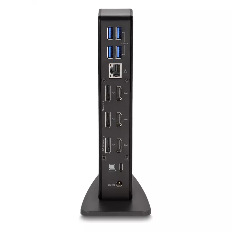 DeLOCK USB Type-C Triple Display -telakointiasema 4K USB-keskitin LAN ääni PD 96W