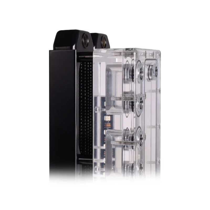 Asennussarja Alphacool 15724 musta ruostumaton teräs 17 mm korkeus