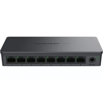 Hallitsematon kytkin Grandstream GWN7701 — 8× Gigabit (10/100/1000), muovikotelo, 16 Gbit/s kytkentä, ei PoE