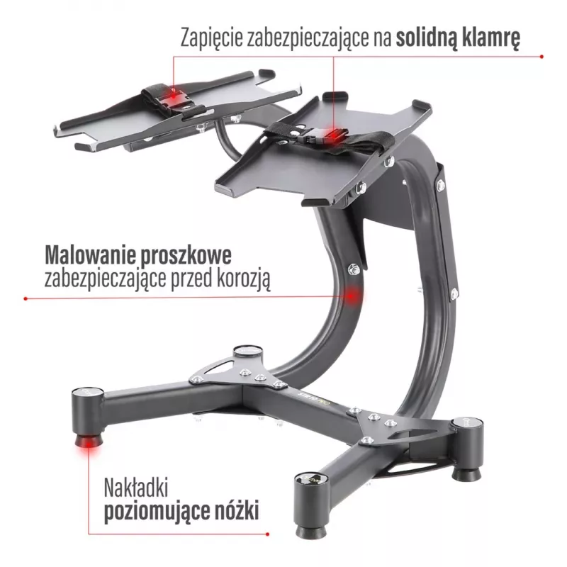 Säädettävä käsipainoteline Hms Premium STR10 Pro