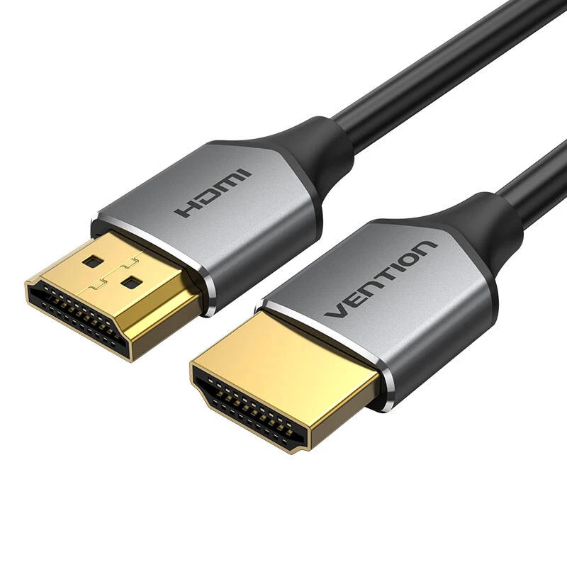 Ultra ohut HDMI HD -kaapeli Vention ALEHF 1m 4K 60Hz (harmaa)