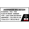 Cobi Blocks Jagdpanzer 38t Brave rakennussarja, 731 osaa