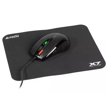 Pelihiiri A4Tech X-7120 USB Type-A molempikätinen 2000 DPI, 3 ms, johdollinen, musta