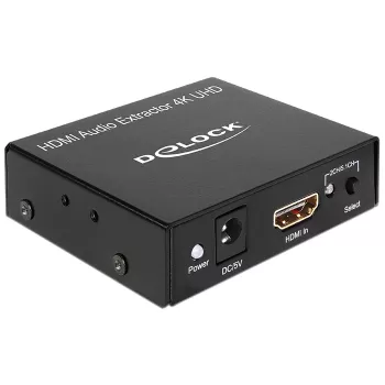 HDMI stereo / 5.1 -kanava audion erotin 4K, sovitin musta