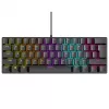 Mekaaninen näppäimistö RAMPAGE PLOWER K60 sinisillä kytkimillä ja RGB-taustavalaistuksella