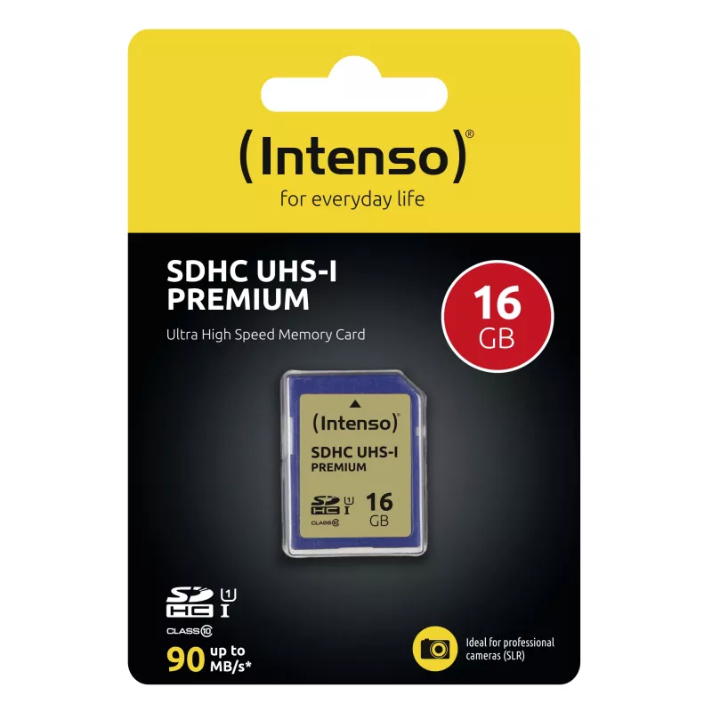 Intenso 16 GB SDHC UHS-I Class 10 muistikortti 3421470