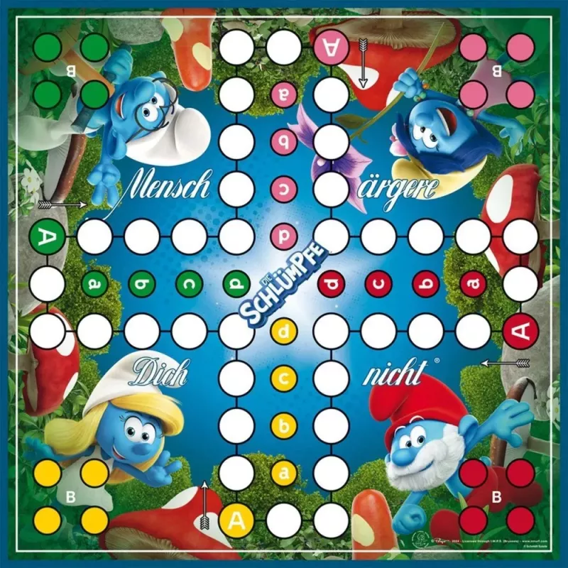 Schmidt Spiele Die Schlümpfe klassinen ihmis-ärsyytä-itseäsi-lautapeli