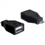 DeLOCK - USB-sovitin - USB Type-A, 4-napainen (liitin) - 5-napainen Micro-USB Type-B (pistoke) (65296)