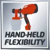Einhell TC-SY 400 P 4260005 maaliruiskujärjestelmä, 400 W, 0,8 l säiliö, punainen/musta