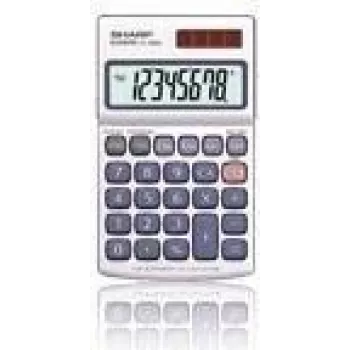 Sharp EL-240SA taskulaskin Pocket Basic hopea