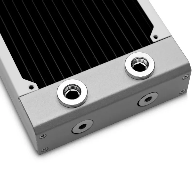 Jäähdytin EK Water Blocks messinki kupari ruostumaton teräs valkoinen 130x300x44mm