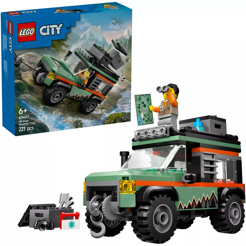 LEGO City Offroad-SUV 4x4 -rakennussarja 60447 — 221 osaa, 1 minihahmo, 6+ vuotta